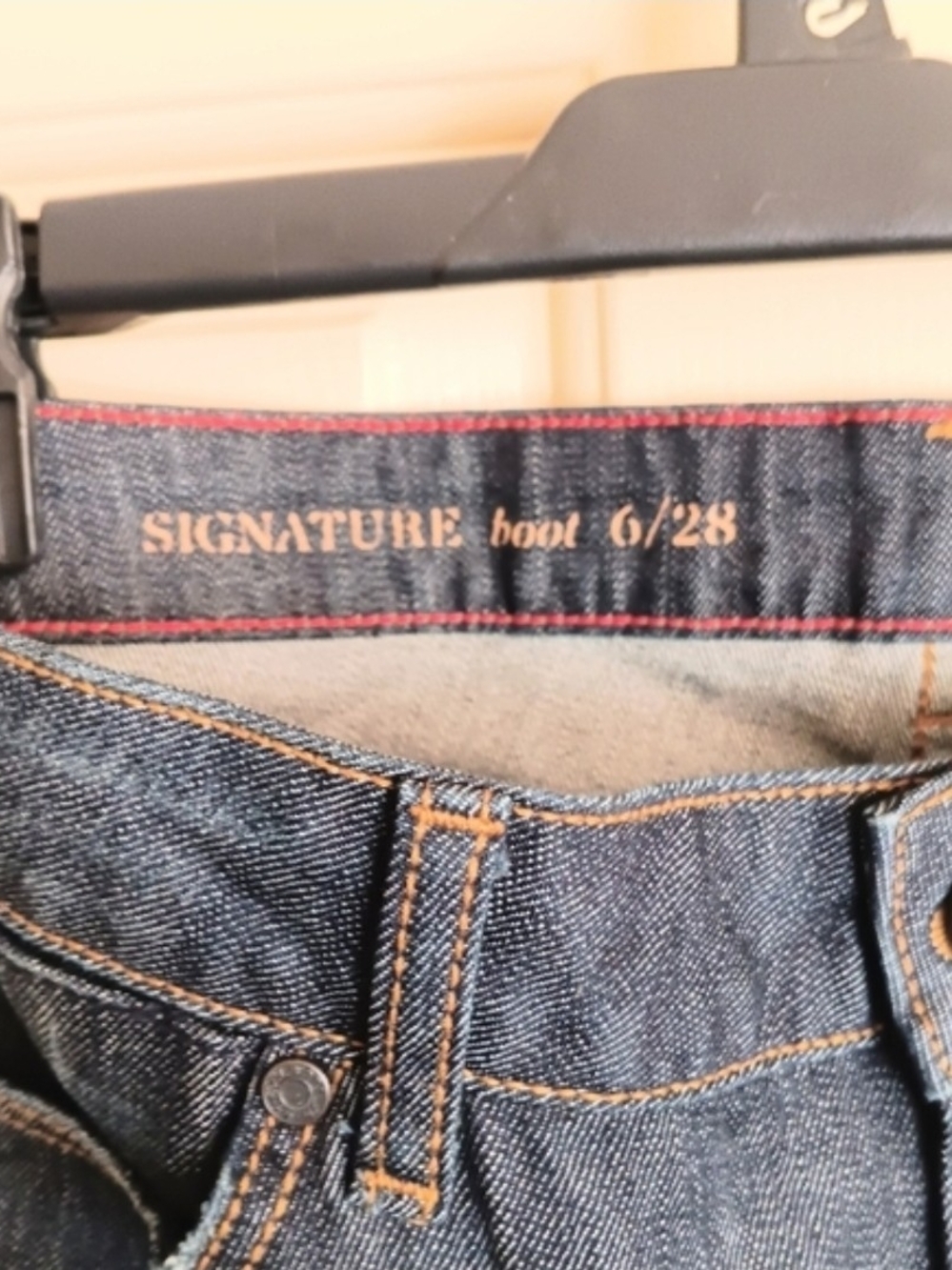 Talbots Women Signature Boot Cut Dark Blue Denim Jeans Size 6 NWT - Picture 6 of 7